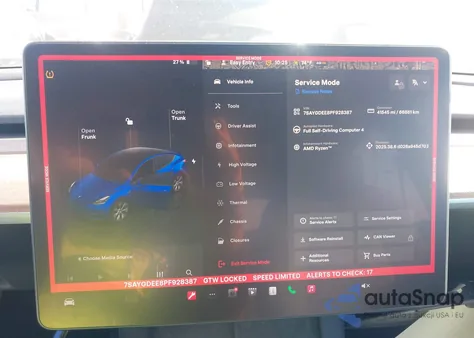 2023 Tesla Model Y Awd/Long Range Dual Motor All-Wheel Drive from USA, damaged, VIN 7SAYGDEE8PF928387